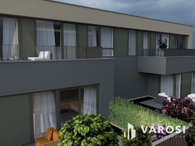 Eladó modern 4 szobás ikerfél nagy teraszokkal