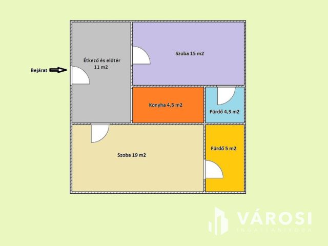 Kiadó két külön bejáratú lakrész Bajnán – hosszú távra