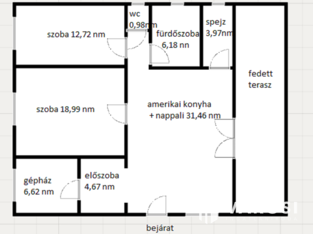 Napelemes modern családi ház kiváló elrendezéssel!